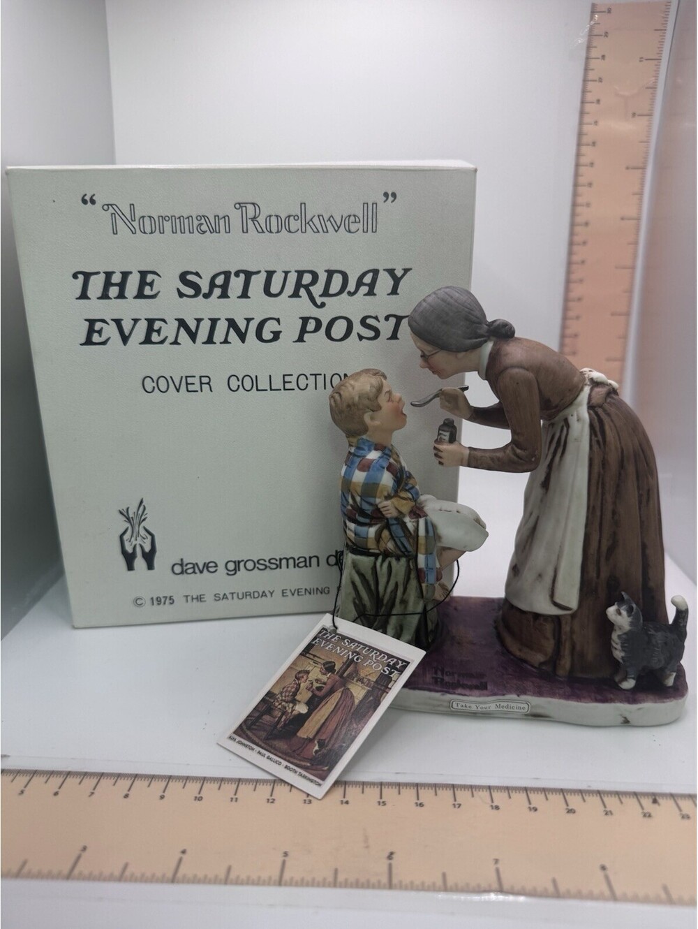 Dave Grossman TAKE YOUR MEDICINE Norman Rockwell 1975 MIB Old Version Black Cat